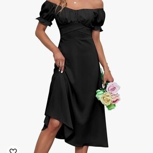 Off Shoulder Midi Dress